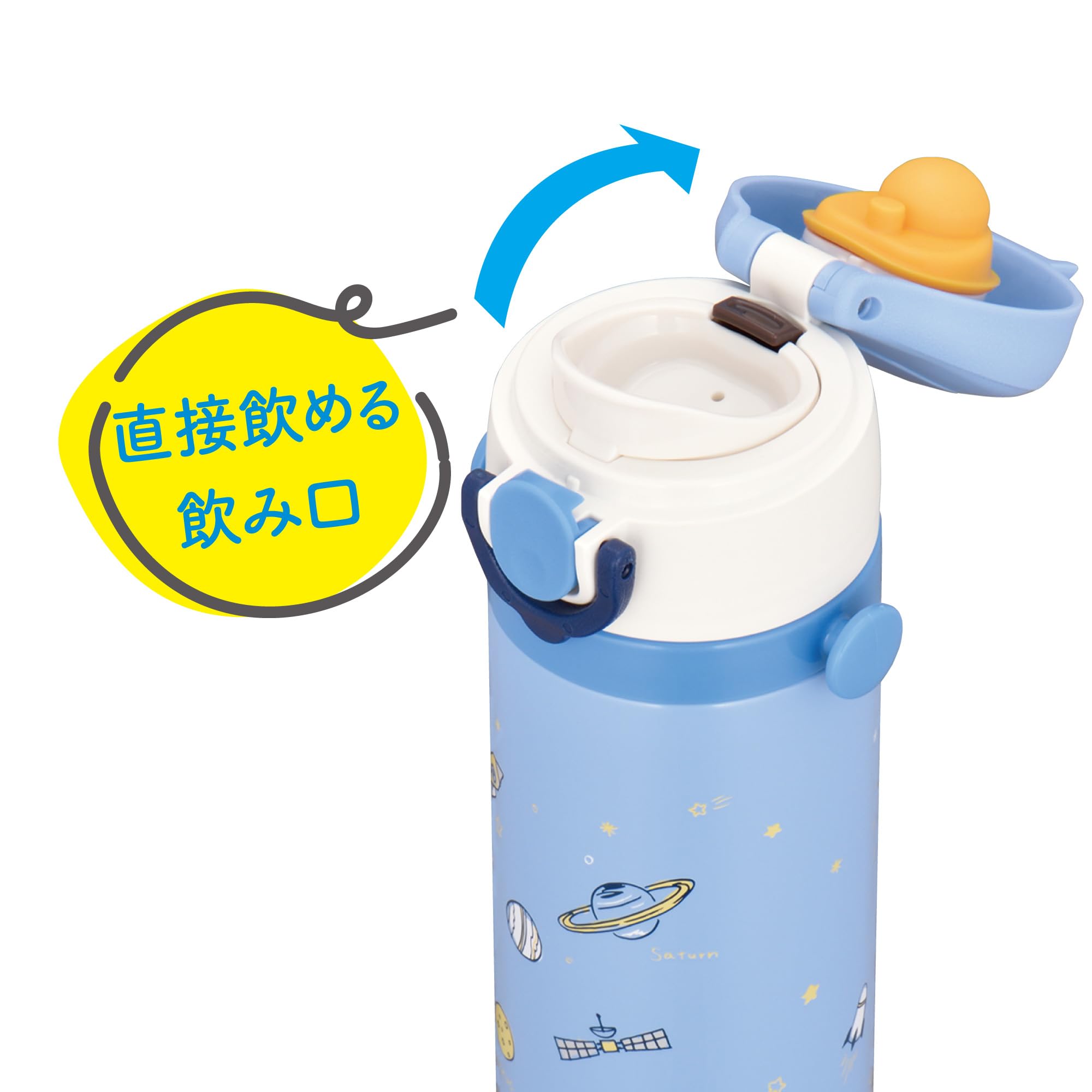 Amazon｜サーモス 水筒 真空断熱キッズケータイマグ 500ml サックス